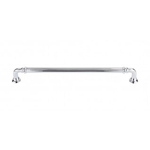 Top Knobs Chareua TK325PC Reeded Pull 9 Inch CC Polished Chrome