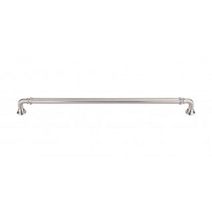 Top Knobs Chareua TK326BSN Reeded Pull 12 Inch CC Brushed Satin Nickel