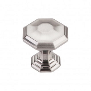 Top Knobs TK340BSN Chalet knob 1 1/4 Inch Brushed Satin Nickel