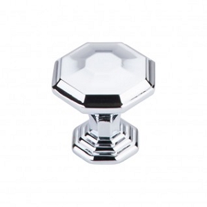Top Knobs TK340PC Chalet knob 1 1/4 Inch Polished Chrome