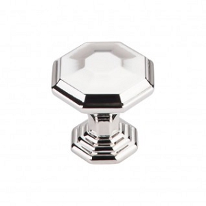 Top Knobs TK340PN Chalet knob 1 1/4 Inch Polished Nickel