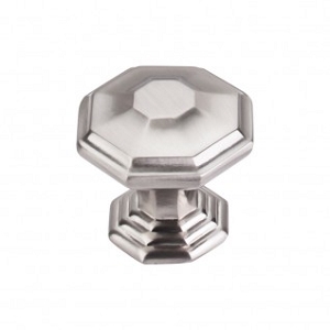 Top Knobs TK348BSN Chalet knob 1 1/2 Inch Brushed Satin Nickel