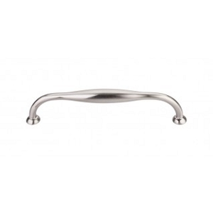 Top Knobs TK382BSN Shrewsbury D Pull 6 5/16 Inch CC Brushed Satin Nickel