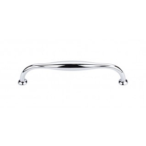 Top Knobs TK382PC Shrewsbury D Pull 6 5/16 Inch CC Polished Chrome