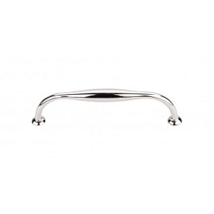Top Knobs TK384PN Shrewsbury D Pull 5 1/16 Inch CC Polished Nickel