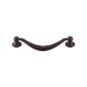 Top Knobs M934 Ribbon & Reed Drop Pull 5 1/16 Inch CC Oil Rubbed Bronze