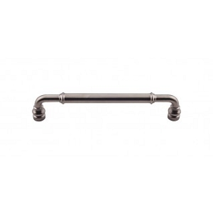 Top Knobs TK885AG Brixton 6 5/16 inch CC Pull Ash Gray