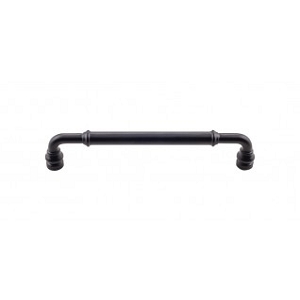 Top Knobs TK885BLK Brixton 6 5/16 inch CC Pull Flat Black