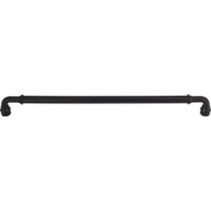Top Knobs TK891BLK Brixton Appliance Pull 18 Inch CC Flat Black