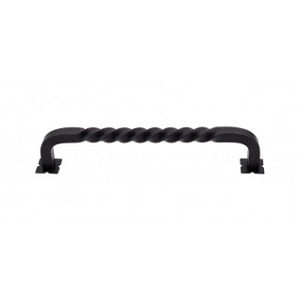 Top Knobs M1246 7 Twist Pull 7 Inch CC Patina Black