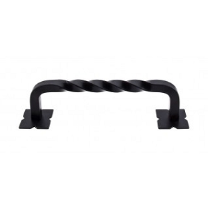 Top Knobs M1246 8 Twist Appliance Pull 8 Inch CC Patina Black