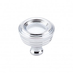 Top Knobs M1620 Beaded Knob 1 5/16 Inch Polished Chrome