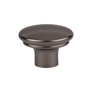 Top Knobs TK3051AG Julian Oval Knob 1 3/8 Inch Ash Gray