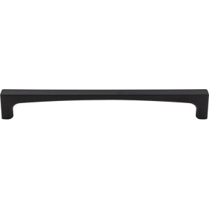 Top Knobs TK1018BLK Riverside Appliance Pull 12 Inch CC Flat Black