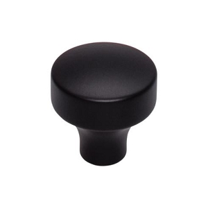 Top Knobs TK900BLK Kinney Knob 1 1/8 Inch Flat Black