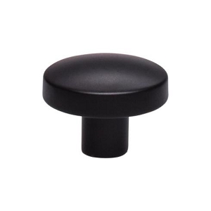 Top Knobs TK910BLK Hillmont Knob 1 3/8 Inch Flat Black