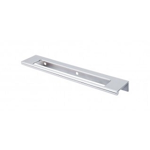 Top Knobs TK522PC Europa Cut Out Tab Pull 6 Inch Polished Chrome