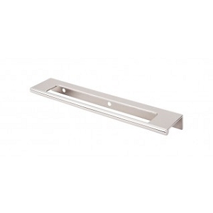 Top Knobs TK522PN Europa Cut Out Tab Pull 6 Inch Polished Nickel
