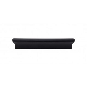 Top Knobs TK554BLK Glacier Pull 5 Inch Cabinet Pulls Flat Black
