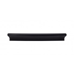 Top Knobs TK555BLK Glacier Pull 6 Inch Cabinet Pulls Flat Black