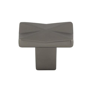 Top Knobs TK560AG Quilted Knob 1 1/4 Inch Ash Gray