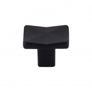 Top Knobs TK560BLK Quilted Knob 1 1/4 Inch Flat Black