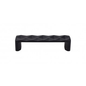 Top Knobs TK561BLK Quilted Pull 3 3/4 Inch CC Flat Black