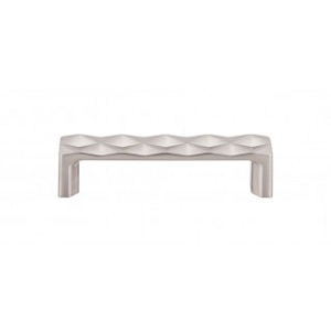 Top Knobs TK561BSN Quilted Pull 3 3/4 Inch CC Brushed Satin Nickel