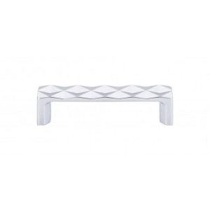 Top Knobs TK561PC Quilted Pull 3 3/4 Inch CC Polished Chrome