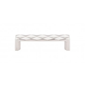 Top Knobs TK561PN Quilted Pull 3 3/4 Inch CC Polished Nickel