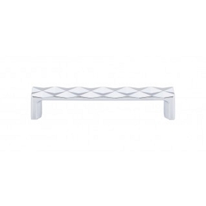 Top Knobs TK562PC Quilted Pull 5 1/16 Inch CC Polished Chrome