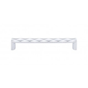 Top Knobs TK563PC Quilted Pull 6 5/16 Inch CC Polished Chrome