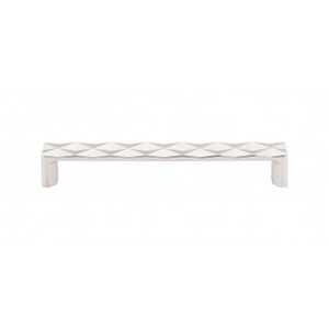 Top Knobs TK563PN Quilted Pull 6 5/16 Inch CC Polished Nickel