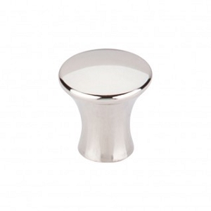 Top Knobs TK590PN Oculus Small Round Cabinet Knob 7/8 Inch Polished Nickel