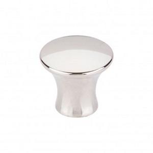 Top Knobs TK591PN Oculus Medium Round Cabinet Knob 1 1/8 Inch Polished Nickel
