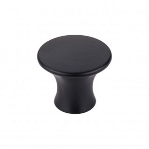 Top Knobs TK592BLK Oculus Large Round Cabinet Knob 1 5/16 Inch Flat Black