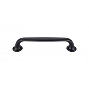 Top Knobs TK594BLK Oculus Oval Pull 5 1/16 Inch Cabinet Pulls Flat Black