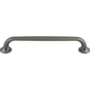 Top Knobs TK595AG Oculus Oval Pull 6 5/16 Inch Cabinet Pulls Ash Gray