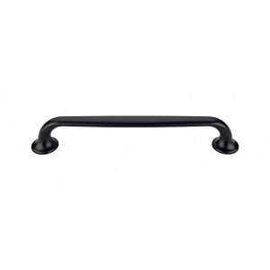 Top Knobs TK595BLK Oculus Oval Pull 6 5/16 Inch Cabinet Pulls Flat Black