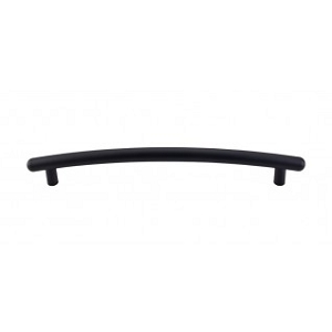 Top Knobs TK170BLK Curved Appliance Pull 12 Inch CC Flat Black