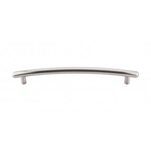 Top Knobs TK170BSN Curved Appliance Pull 12 Inch CC Brushed Satin Nickel
