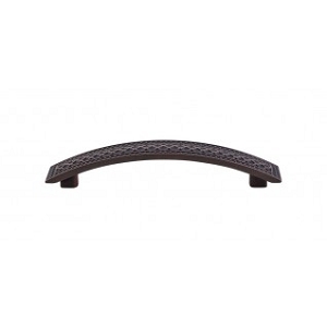 Top Knobs TK175PAR Trevi Crest Pull 5 Inch CC Patina Rouge