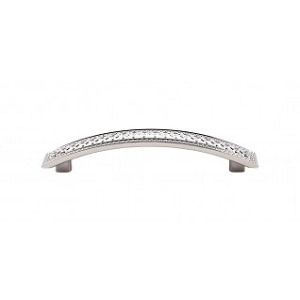 Top Knobs TK175PN Trevi Crest Pull 5 Inch CC Polished Nickel
