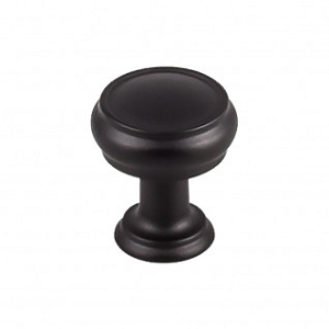 Top Knobs TK830BLK Eden 1 inch Cabinet Knob Black