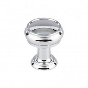 Top Knobs TK830PC Eden 1 inch Cabinet Knob Polished Chrome
