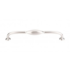 Top Knobs TK233BSN Chareau Large D Pull 8 13/16 Inch CC Brushed Satin Nickel