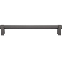 Top Knobs TK3216AG Lawrence Appliance Pull 12 Inch CC Ash Gray