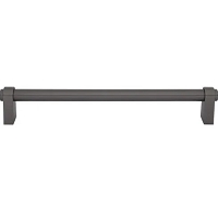 Top Knobs TK3217AG Lawrence Appliance Pull 18 Inch CC Ash Gray