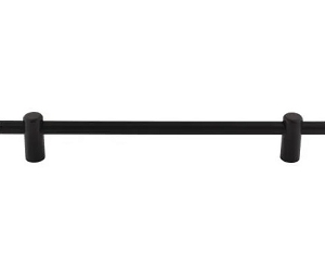 Top Knobs TK3258BLK Dempsey Appliance Pull 12 Inch CC Flat Black