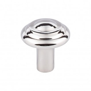 Top Knobs M2034 Aspen II Button Knob 1 1/4 Inch Polished Nickel
